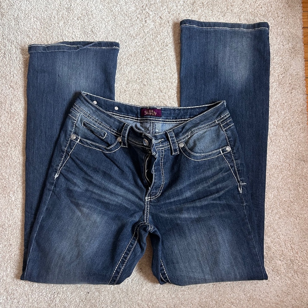 Royalty Denim Y2K Mid-Rise Flare Jeans